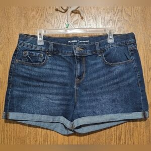 Old Navy Boyfriend Women's Dark Blue Jean Shorts